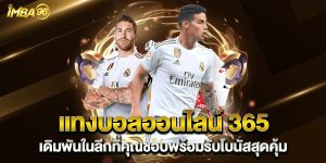 แทงบอลออนไลน์ 365 เดิมพันในลีกที่คุณชอบพร้อมรับโบนัสสุดคุ้ม
